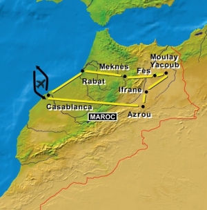 Carte du voyage